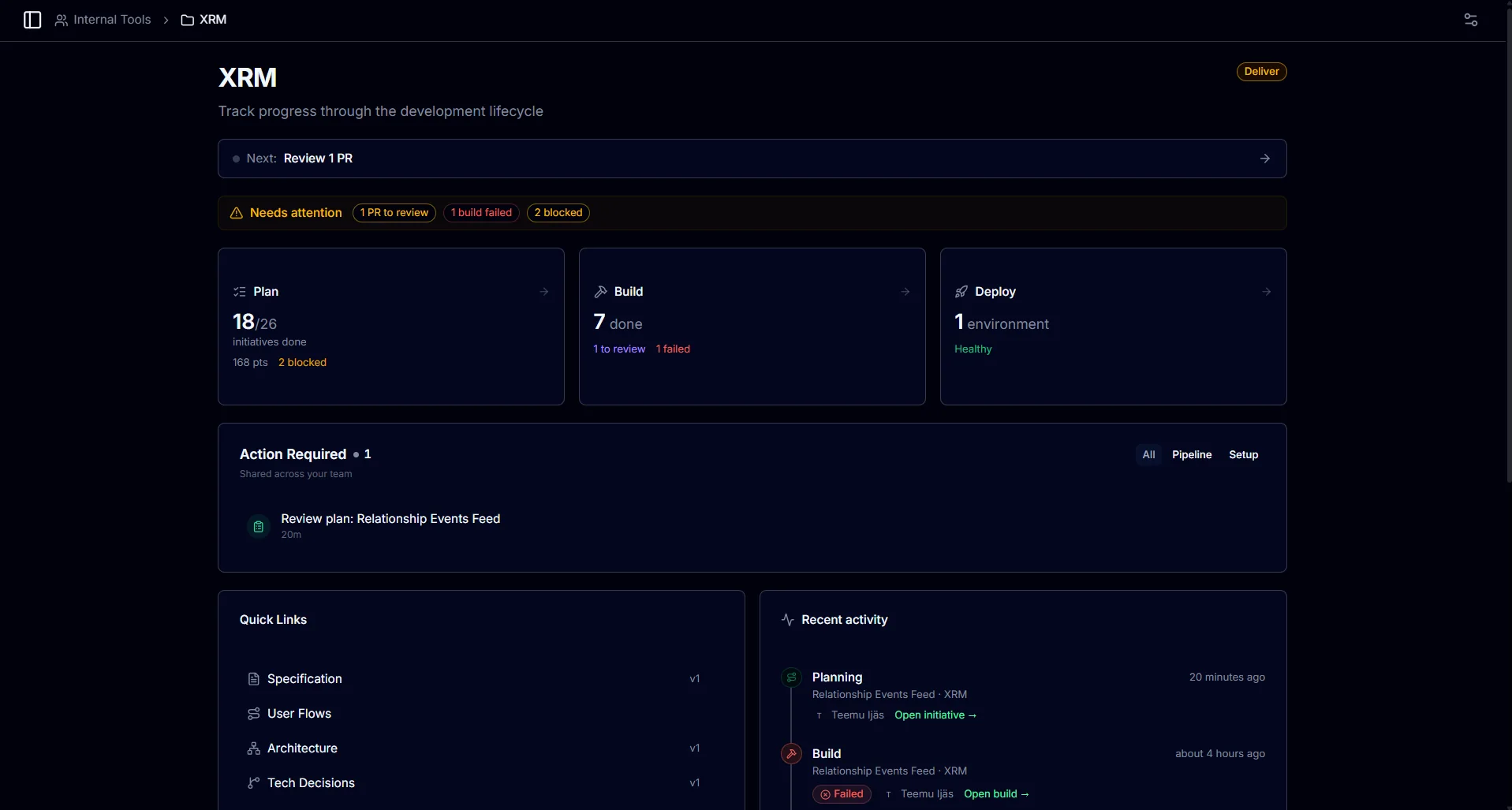 project-dashboard-dark